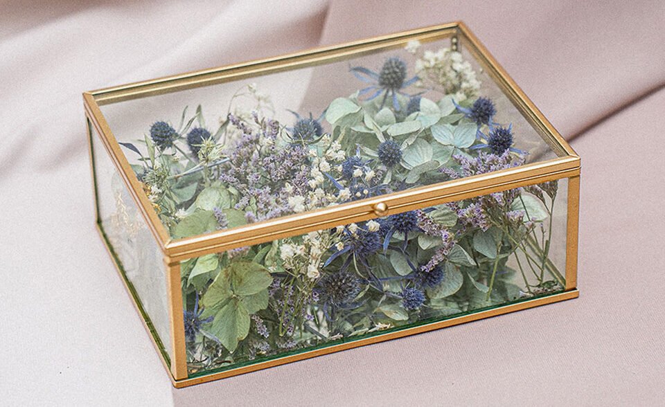 Caja floral del recuerdo